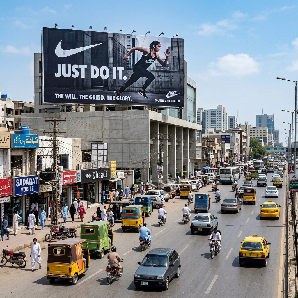 Nike — Lahore OOH Launch Campaign
